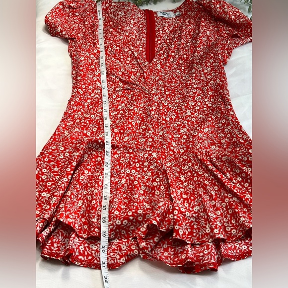 Princess Polly Icona Floral Red Romper Size 8 - Picture 8 of 10